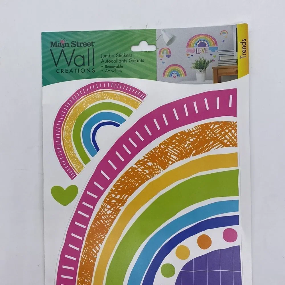 🌈 Main Street Wall Creations Removeable LOVE Jumbo Stickers 🌈✨💥